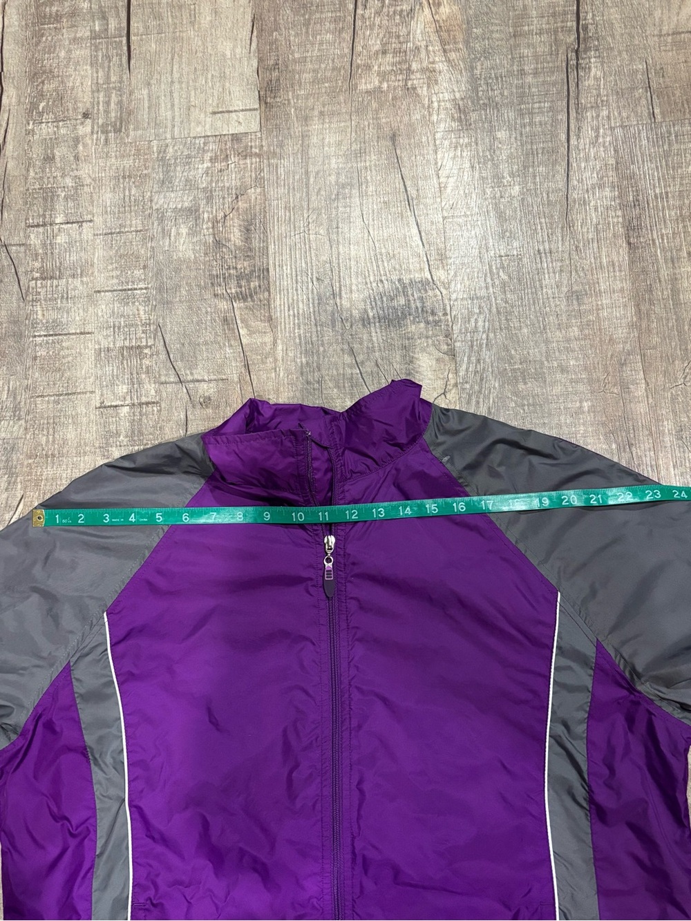 Rebbeca Malone Purple & Gray Women's XL Windbreaker Jkt/Pant Set Vintage Y2K BF - Picture 3 of 13